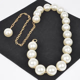 Oversized Pearl Chain Belt