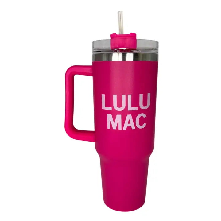 Lulu Mac Tumbler Hot Pink