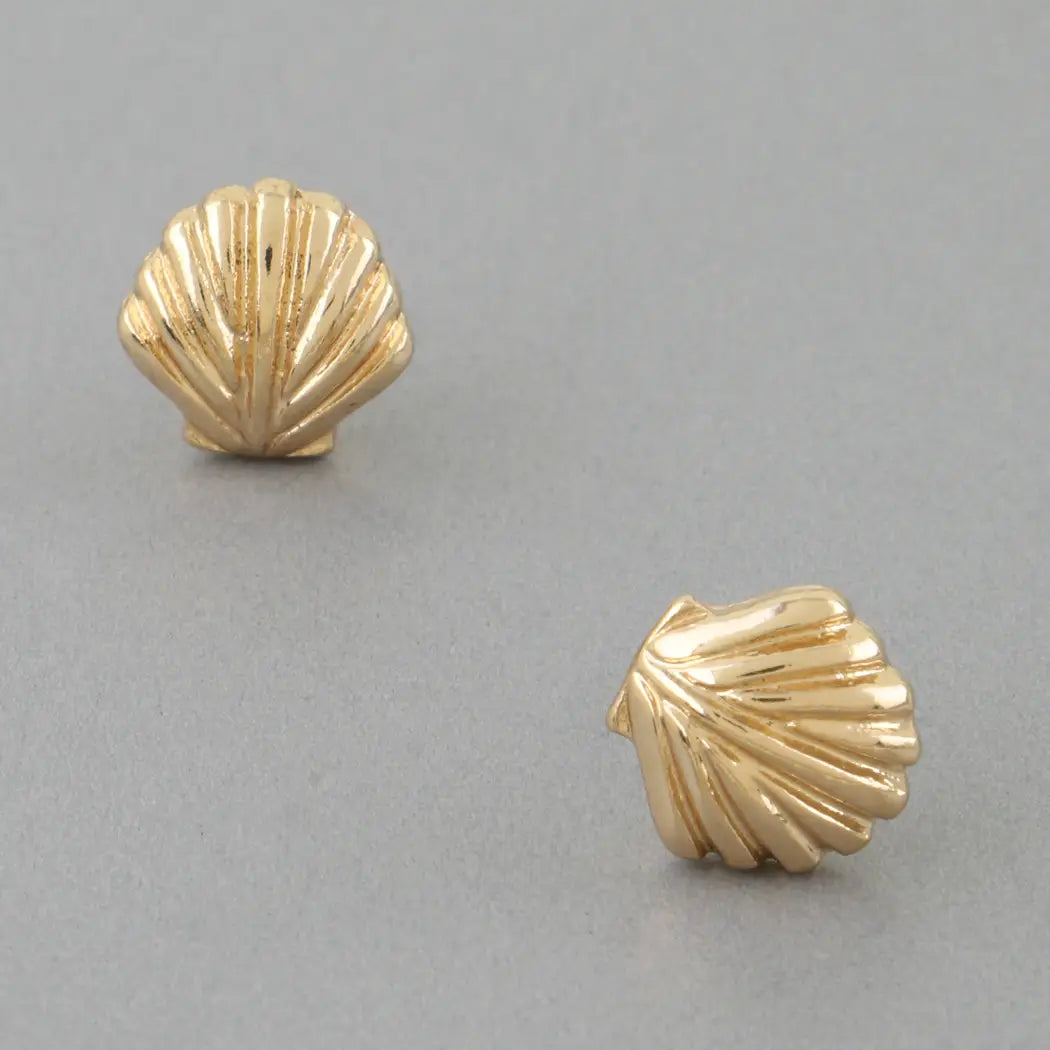 Classic Seashell Stud Earrings