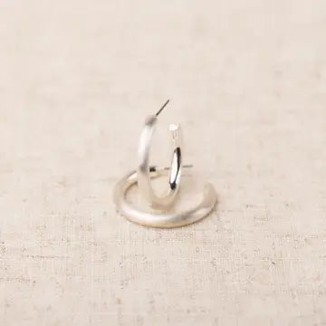 Michelle McDowell Cameron Earring Brushed Silver