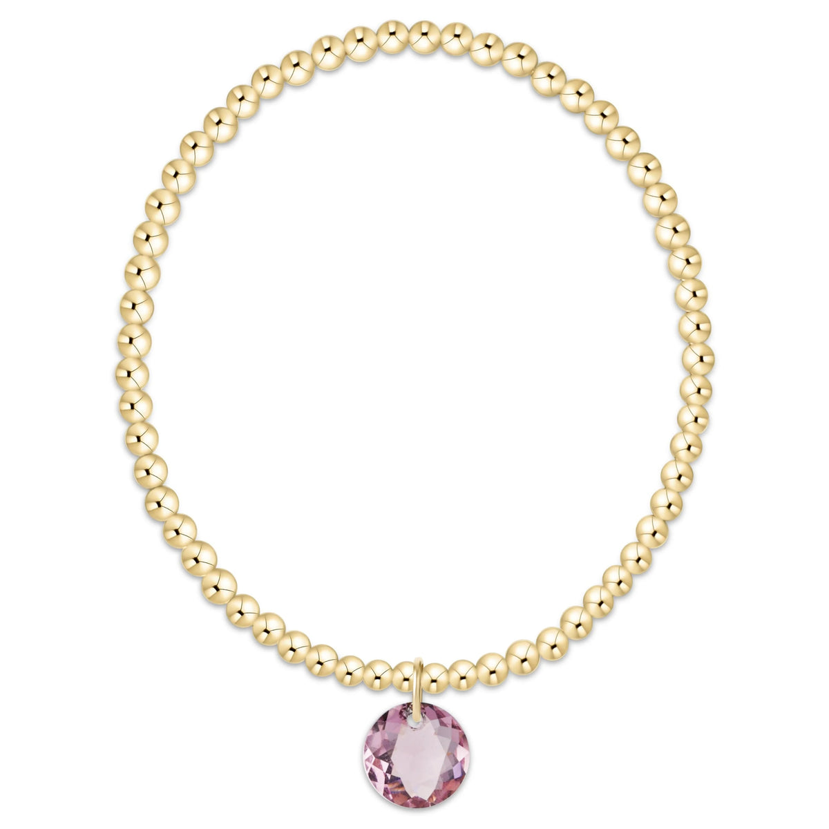 E Newton Classic Gold 3mm Reflection Bracelet