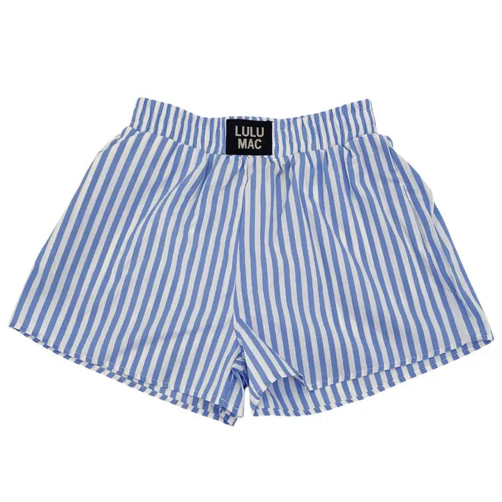 Lulu Mac Striped Boxer Navy