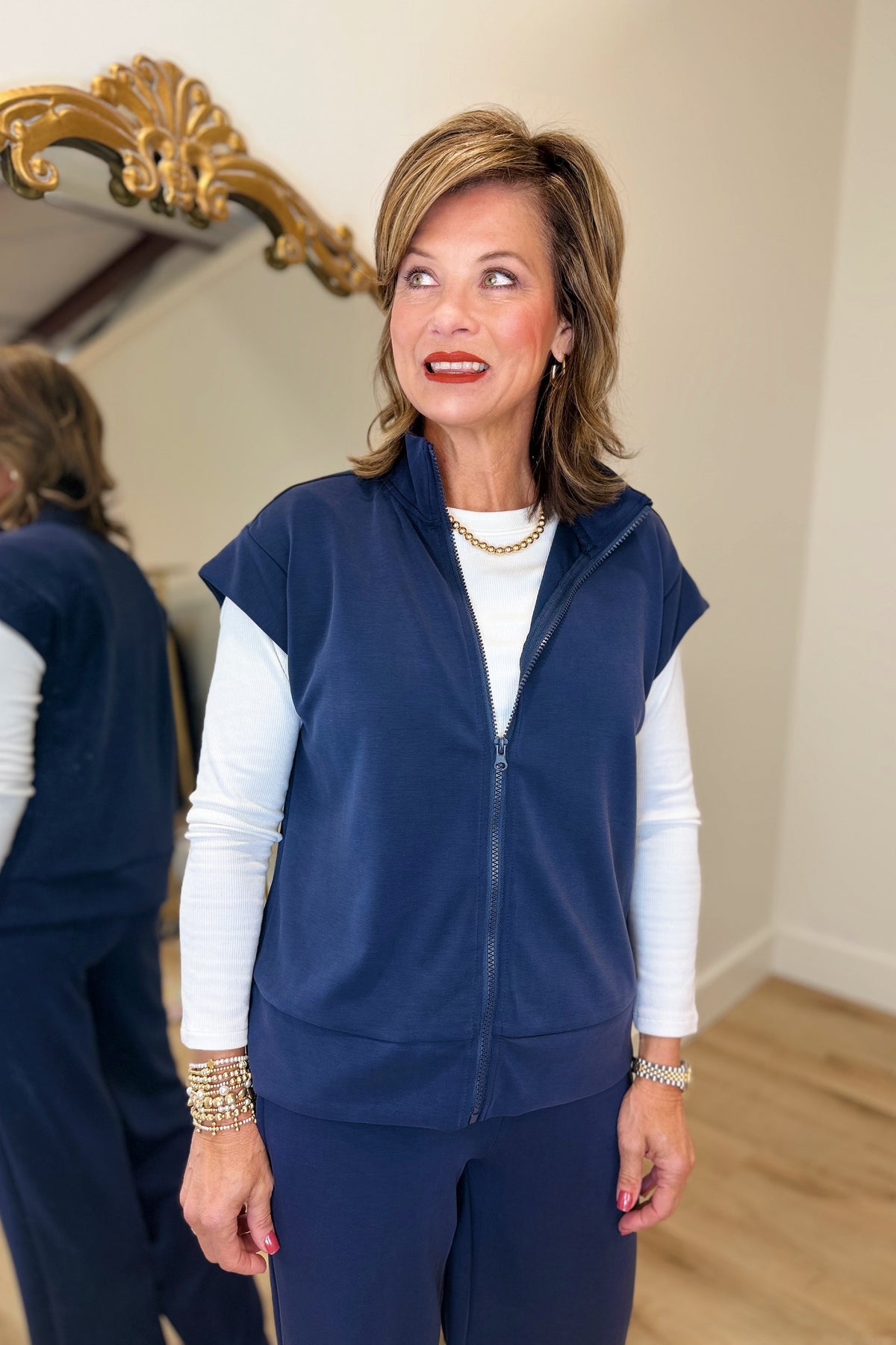 Multiples Oversized Vest Midnight