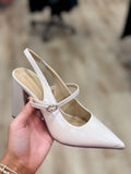 Bamboo Rider Pointer Toe Flat Ivory