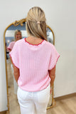 Be Mine Sleeveless Knit Top Pink
