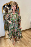 Umgee Olive Mix Dress