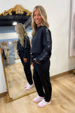 Taking it Easy 2 Piece Pant Set Black