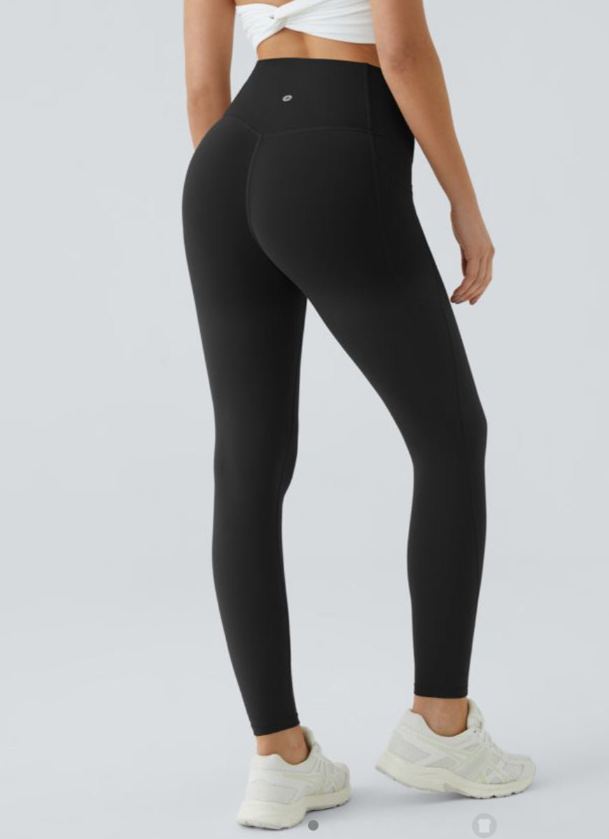 Halara SoCinched Leggings 7/8 Black