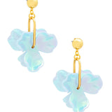 Resin 3 Petal Earrings 2 Colors