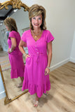 Dylan Eva Dress Magenta