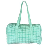 Quilted Puffer Duffle Bag Mint