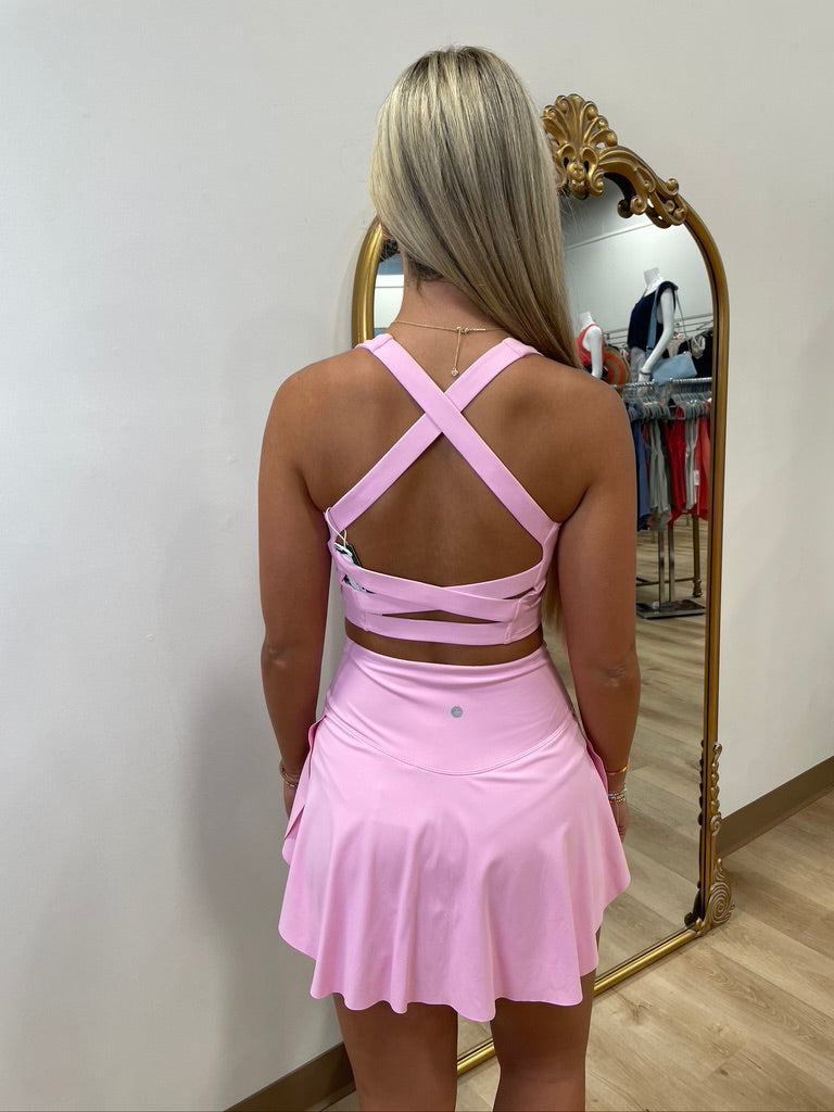 Halara Everyday Softlyzero Crossover Tennis Skirt Nosegay