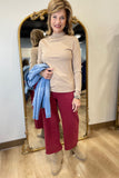 Renuar Cropped Wide Leg Pant Porto