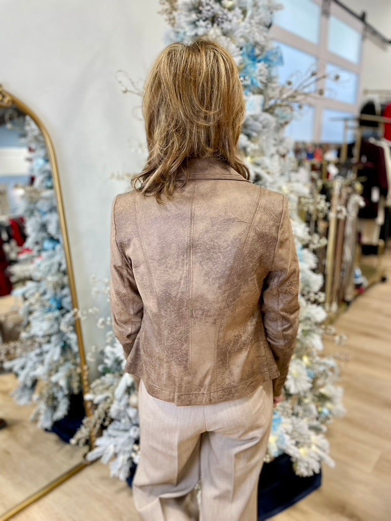 Charlie B Moto Jacket Truffle