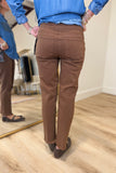 Multiples Pull On Ankle Pants Coffee