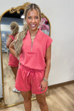 High Hopes 2 Piece Short Set Coral