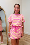 Day Off 2 Piece Short Set Pink/Yellow