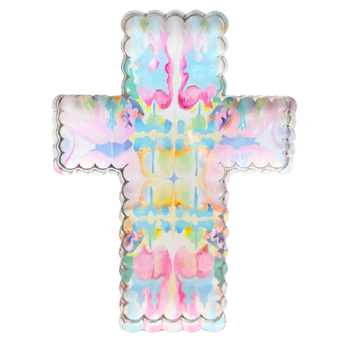 MK Decker “Pink Kaleidoscope Cross” Acrylic Shelfie (2 Sizes)