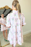 Hydrangea Bouquet Dress Pink