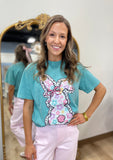 Retro Bunny Tee Seafoam