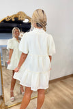Terah Tiered Dress Cream