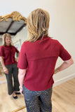 Charlie B Short Sleeve Crew Sweater Equestrian