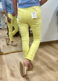 Charlie B Frayed Hem Ankle Leg Pant Lemonade