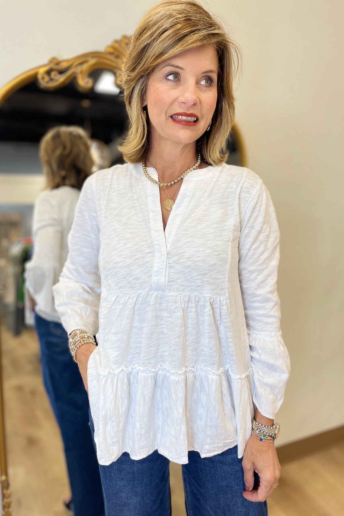 Dylan Wren Top White