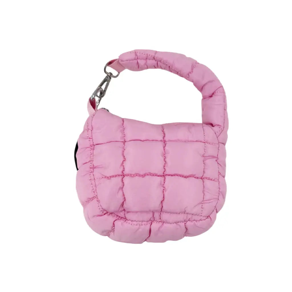 Puffer Quilted Mini Purse Pink