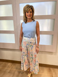 Charlie B Double Cloth Sleeveless Top Sky