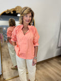 Spring Style Blouse Coral