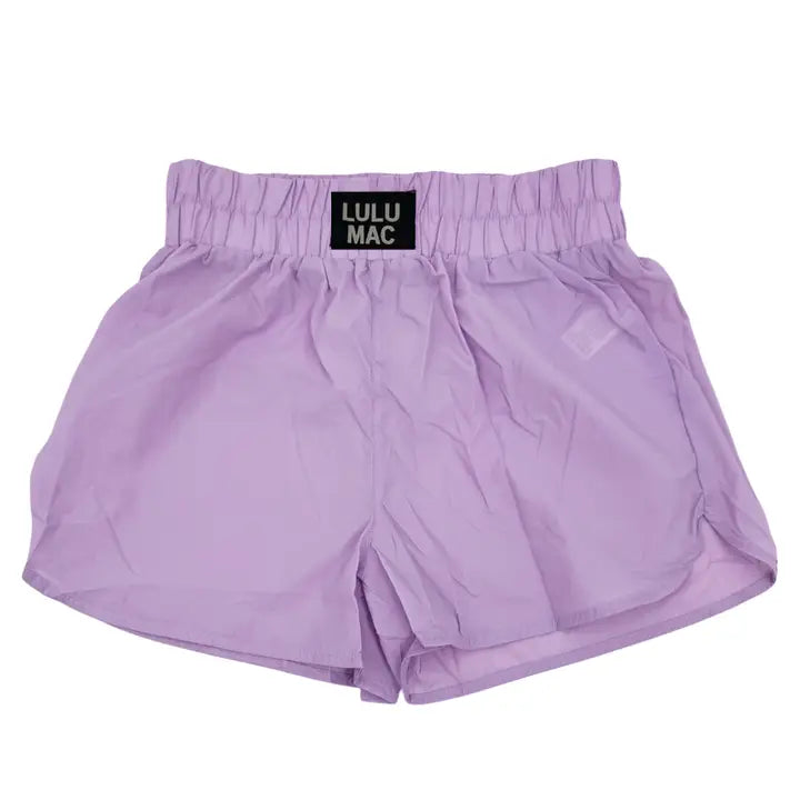 Lulu Mac Solid Shorts Lavender