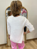 Multiples Bateau Neck Sweater White