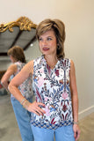 Charlie B Ruffle Neck Top Bella