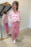 Renuar Scarlet Plaid Shirt