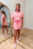 Day Off 2 Piece Short Set Pink/Yellow