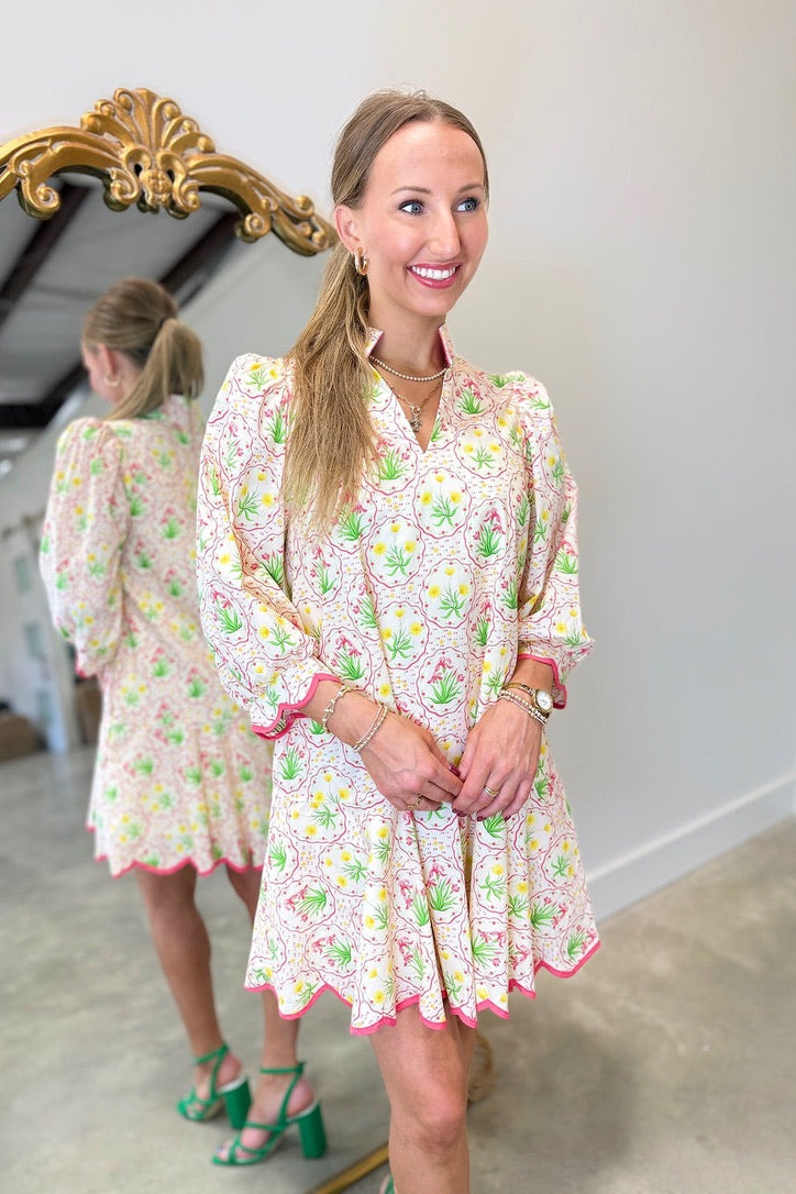 Garden Festival Dress Yellow