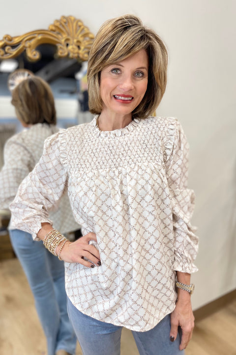 Friday Afternoon Smocked Blouse