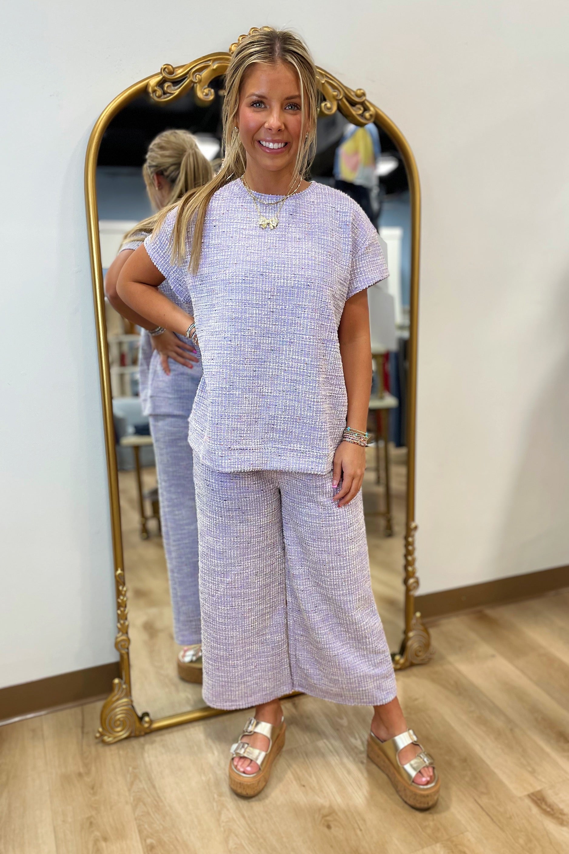 Set For Spring Pant Set Lavender
