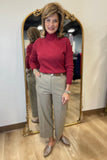 Renuar Ribbed Lacey Neck Turtleneck Porto