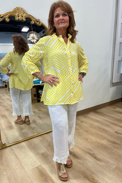 Multiples Crop Pant White