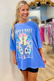 Rock & Roll World Tour 1987 Tee Cobalt