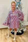 Buddy Love Feeling Sparkly Mini Dress Pink