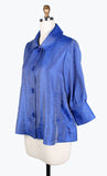 Damee Wide Ball Collar Jacket Royal Blue