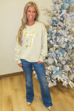 Gold Girly Bow Sweatshirt