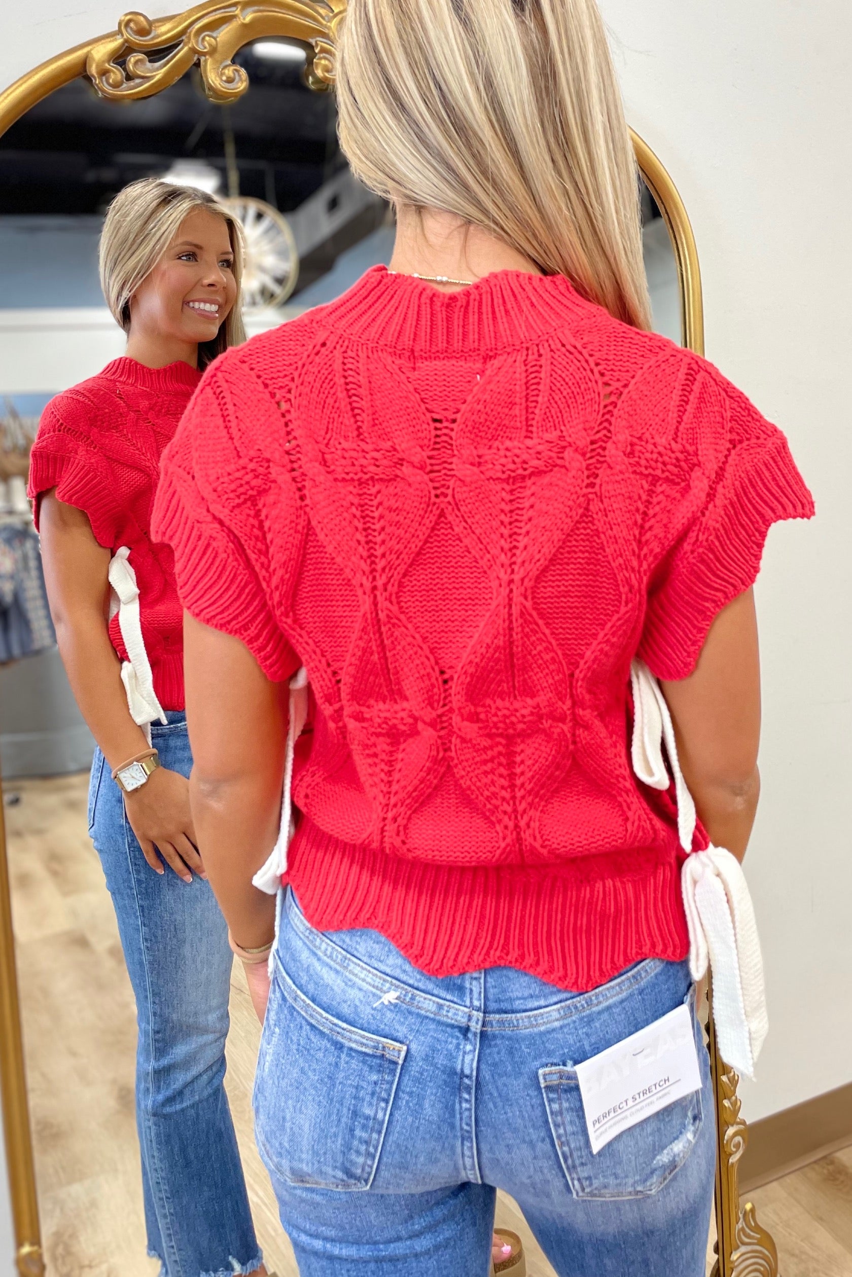 It's a Tie Sweater Red