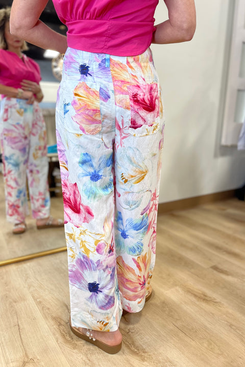 Renuar Floral Woven Pant