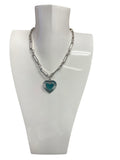 Silver Heart Charm Necklace