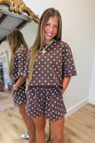 Cozy Core Dot Set Brown