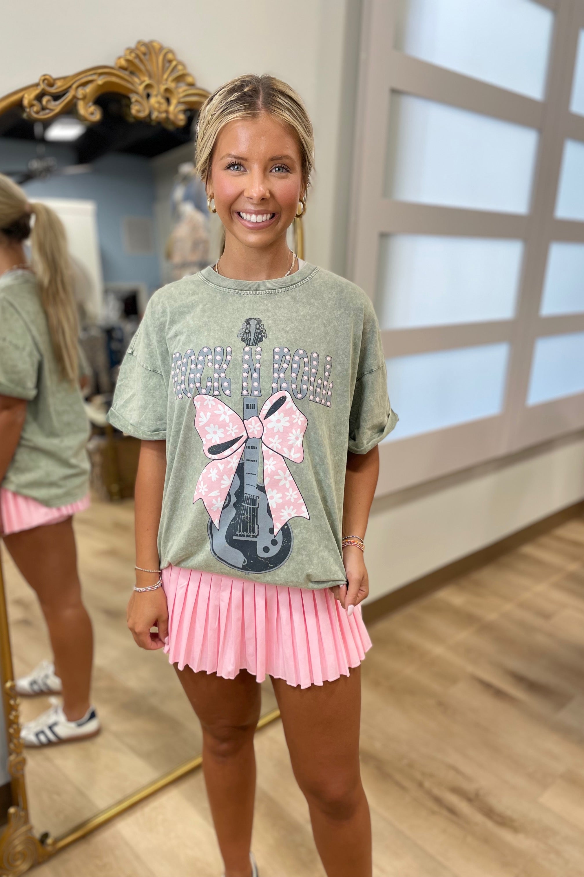 Puff Ribbon Rock N Roll Graphic Tee